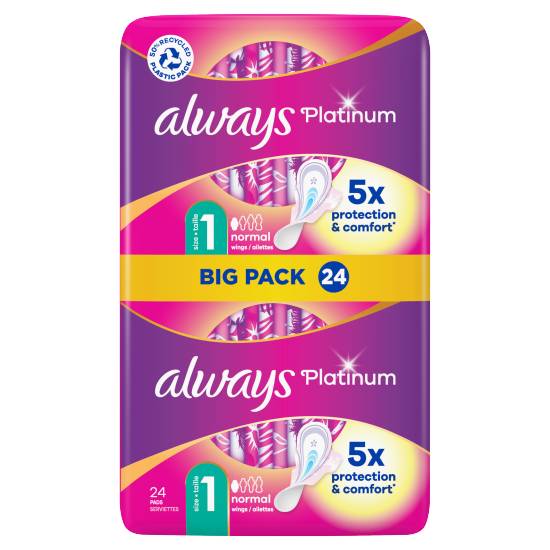 Always Platinum Normal (size 1) Pads