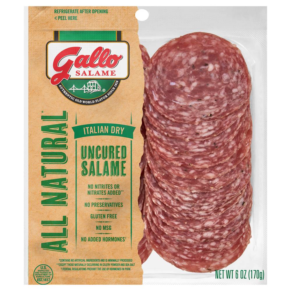 Gallo Salame All Natural Italian Dry Uncured (6 oz)