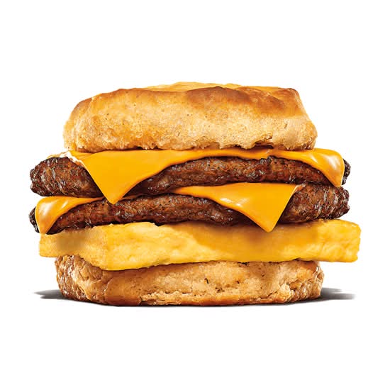 Double Sausage, Egg, & Cheese Biscuit