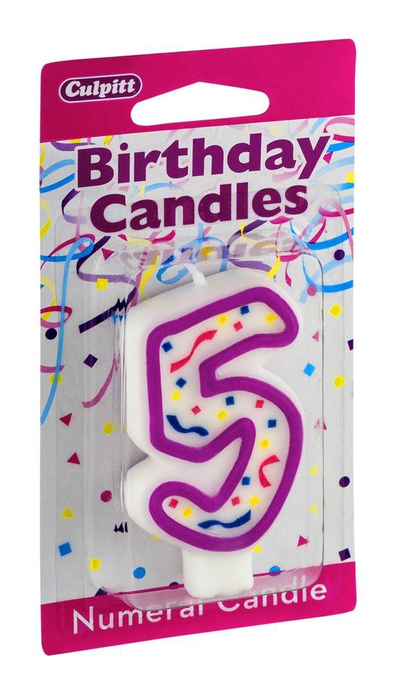 Culpitt Number 5 Birthday Candle