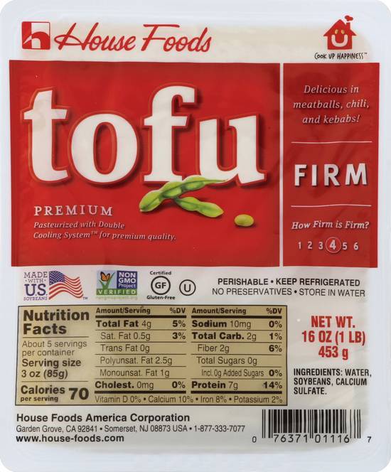 House Foods Gluten Free Premium Firm Tofu