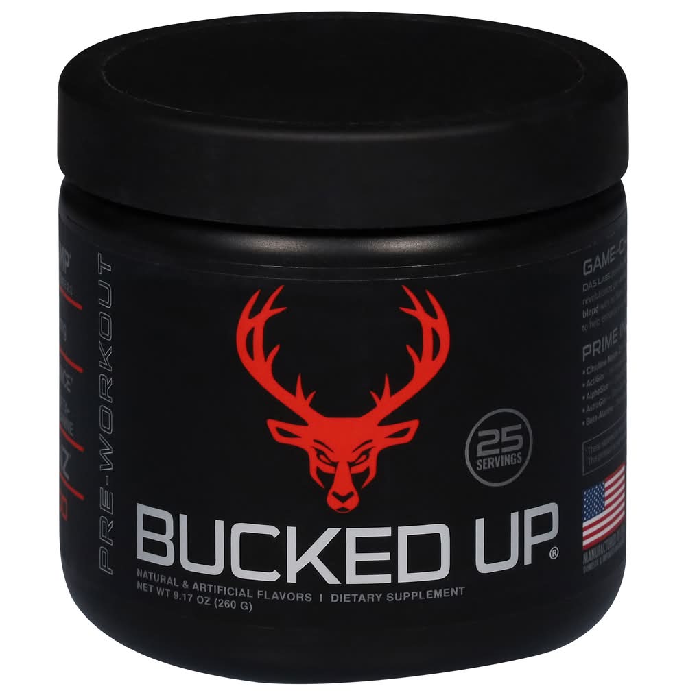 Bucked Up Red Raspberry Pre-Workout Dietary Supplement (9.17 oz)
