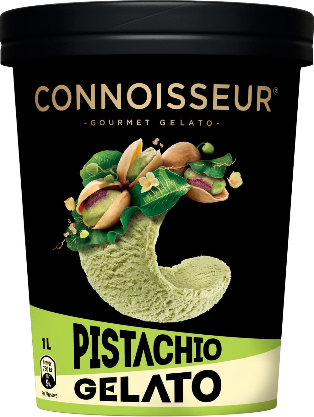 Connoisseur Pistachio Gelato Tub 1L