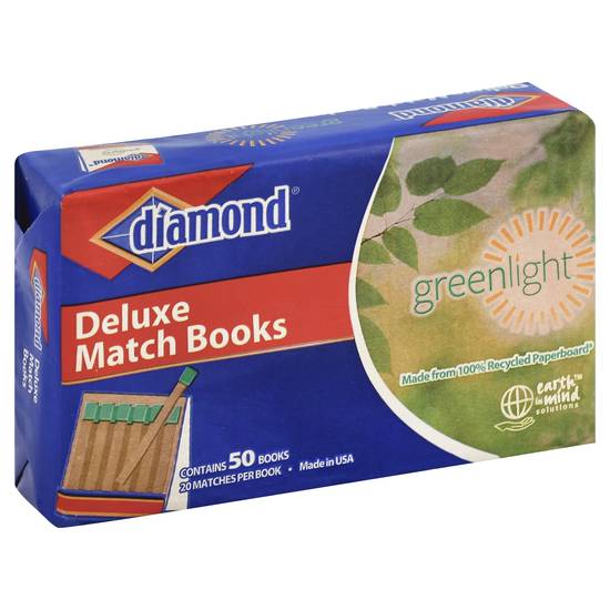 Diamond Greenlight Deluxe Match Books (50 ct)