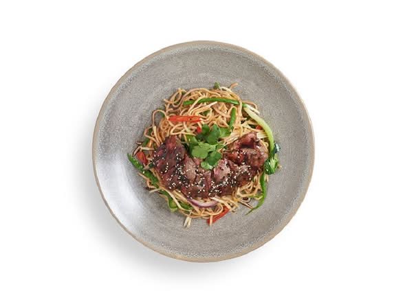steak teriyaki soba | irish beef