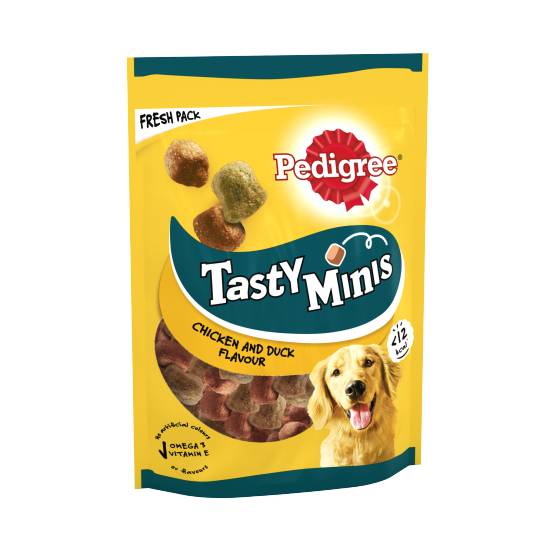 Pedigree Chicken-Duck, Tasty Minis Dog Treats Chew Cubes (130g)