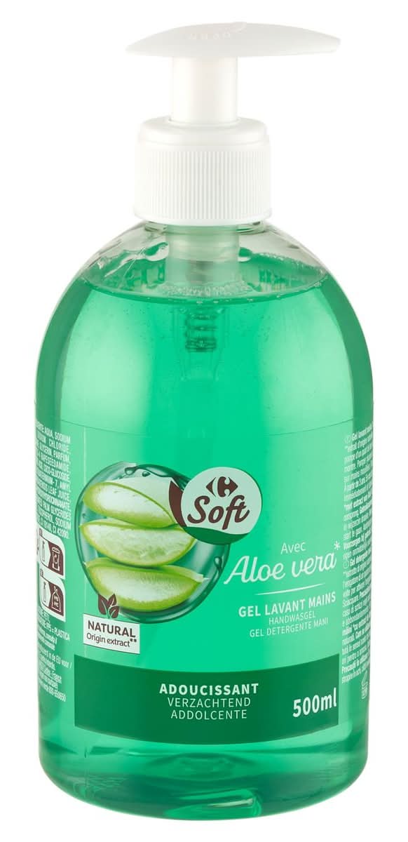 Carrefour Soft avec Aloe Vera Gel Lavant Mains 500 ml