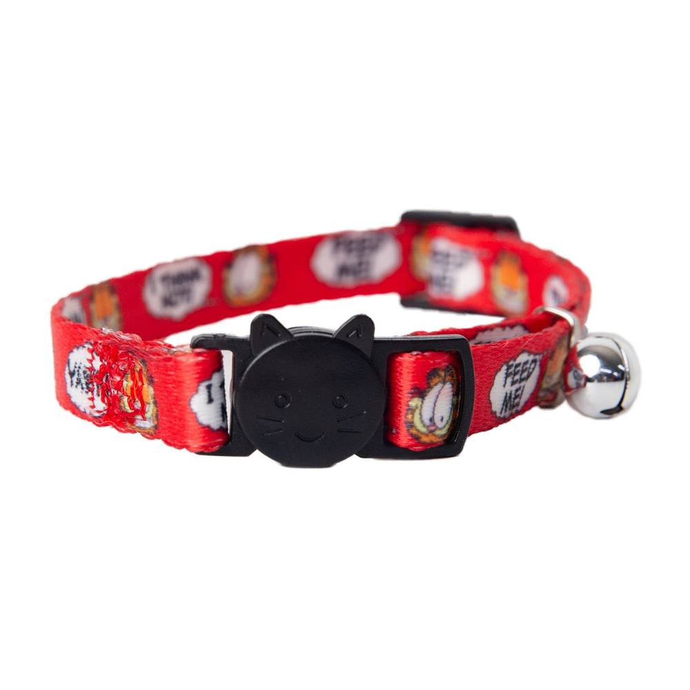 Garfield Cat Collar - Adjustable, Red (Color: Red)