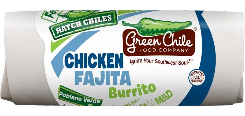 Green Chile Chicken Fajita Mild Burrito