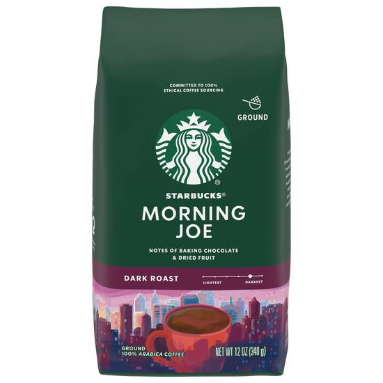 Starbucks Morning Joe Dark Roast Ground Coffee (1 ct, 12 oz)