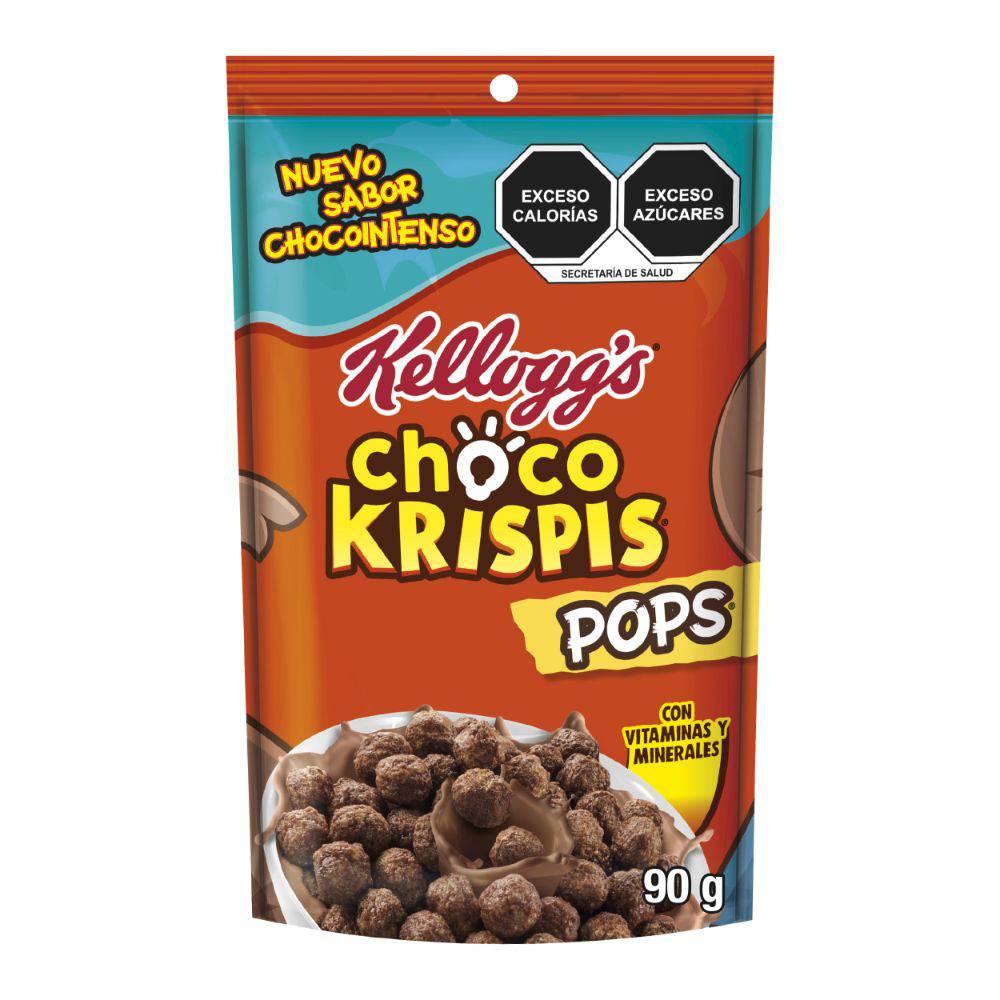 Kellogg's cereal choco krispis pops (bolsa 90 g)