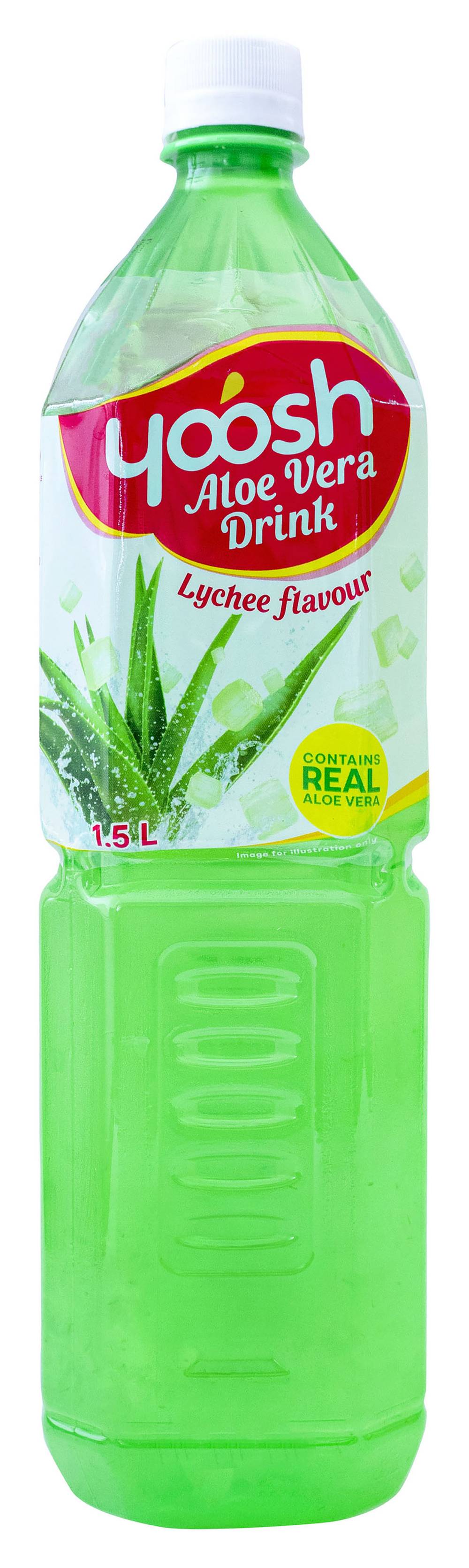 Yoosh Aloe Vera Drink, Lychee (1.5L)