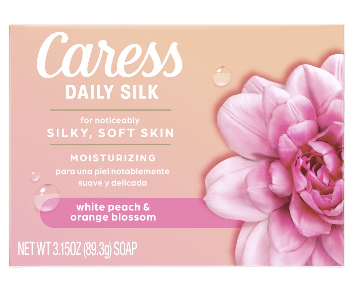 Caress White Peach & Orange Blossom Silkening Beauty Bar (3.2 oz)