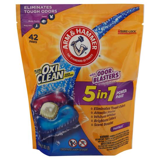 Arm & Hammer Plus Oxiclean Stain Fighters With Odor Blasters Fresh Burst Laundry Detergent