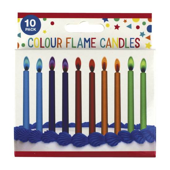 Artwrap Colour Flame Candles 10 pack