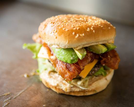 Bacon + Avocado Burger Combo