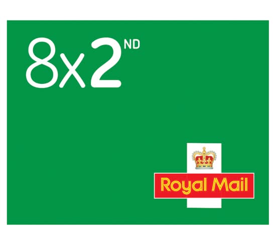 Royal Mail 8 x 2nd, Class Book Of Stamps