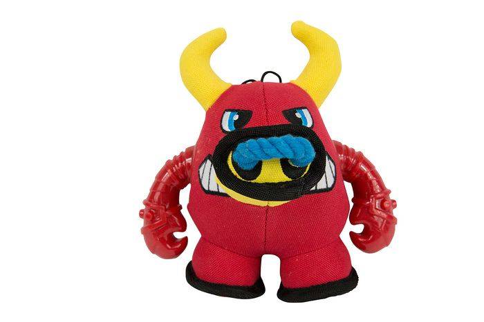 Play On Dog Toy, Durable Bull with TPR Arms