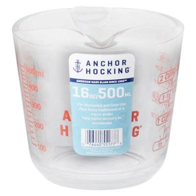 Anchor Measuring Cup Open-Handle 16 Oz - Each