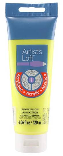 Artist's Loft Acrylic Paint, Lemon Yellow (4.06 fl oz)