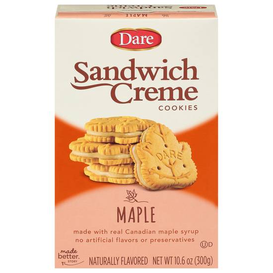 Dare Maple Sandwich Creme Cookies