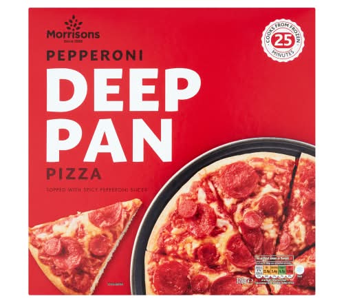 Morrisons Pepperoni, Deep Pan Pizza (378g)