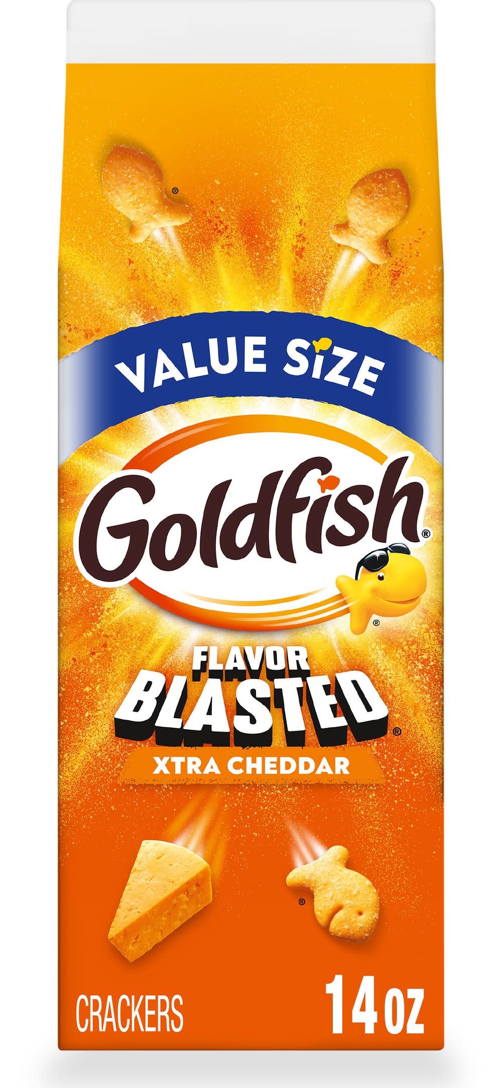 Goldfish Baked Snack Crackers, Xtra Cheddar (14 oz)