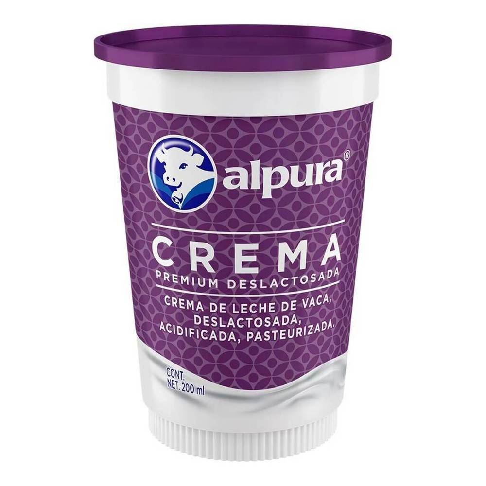 Alpura · Crema deslactosada (200 ml)