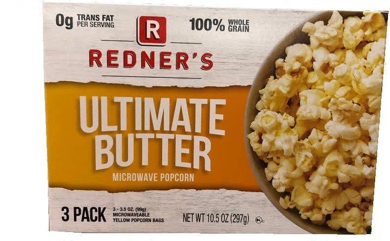 Redner's 100% Whole Grain Ultimate Butter Popcorn (3 ct)