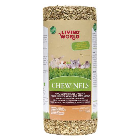 Living World® Chew-Nels Small Animal Chew (Flavor: Alfalfa, Color: Assorted)