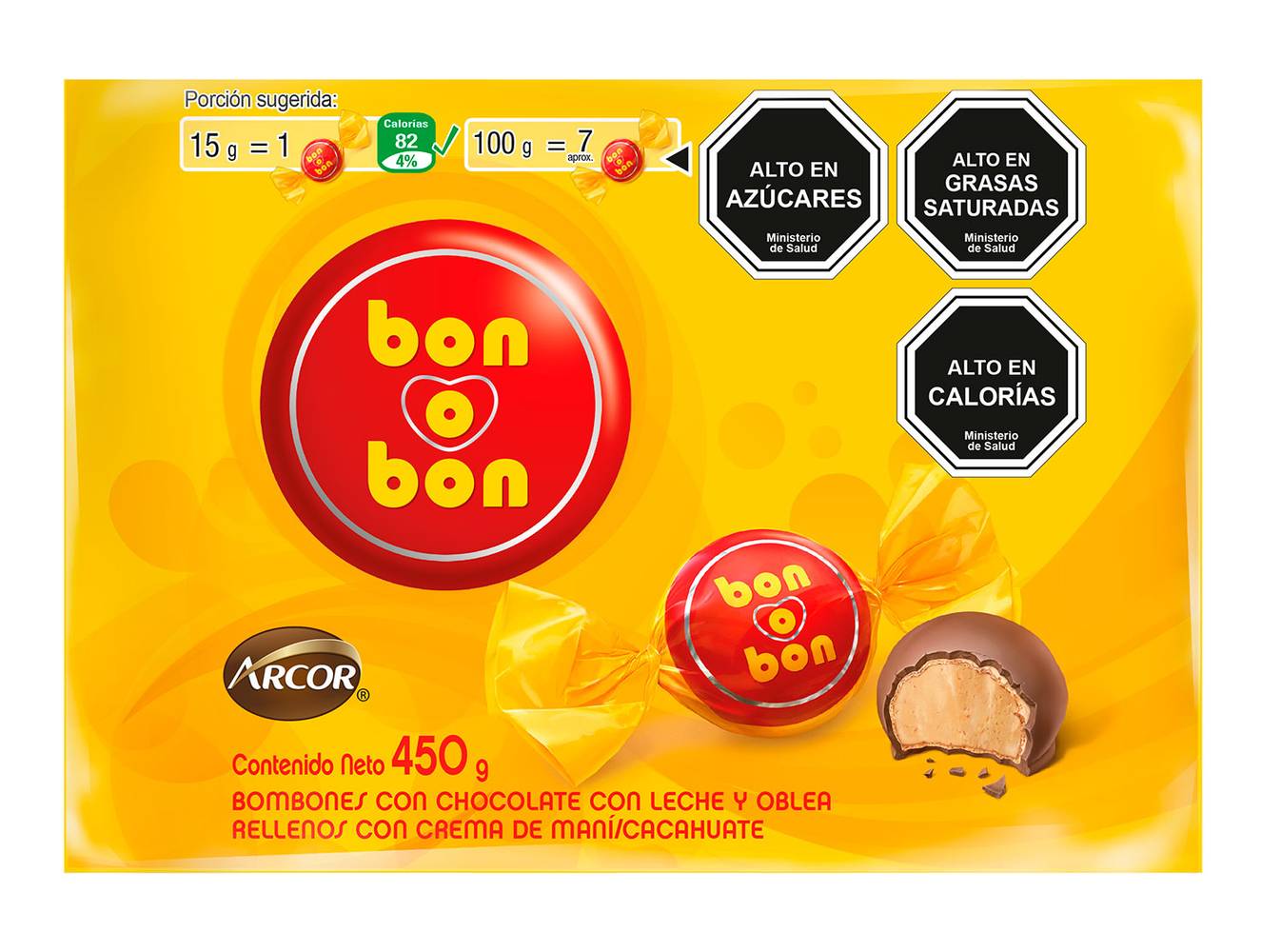 Arcor · Bombones bon o bon (450 g)
