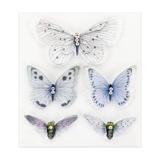 Halloween Vellum Butterfly Dimensional Stickers By Recollections