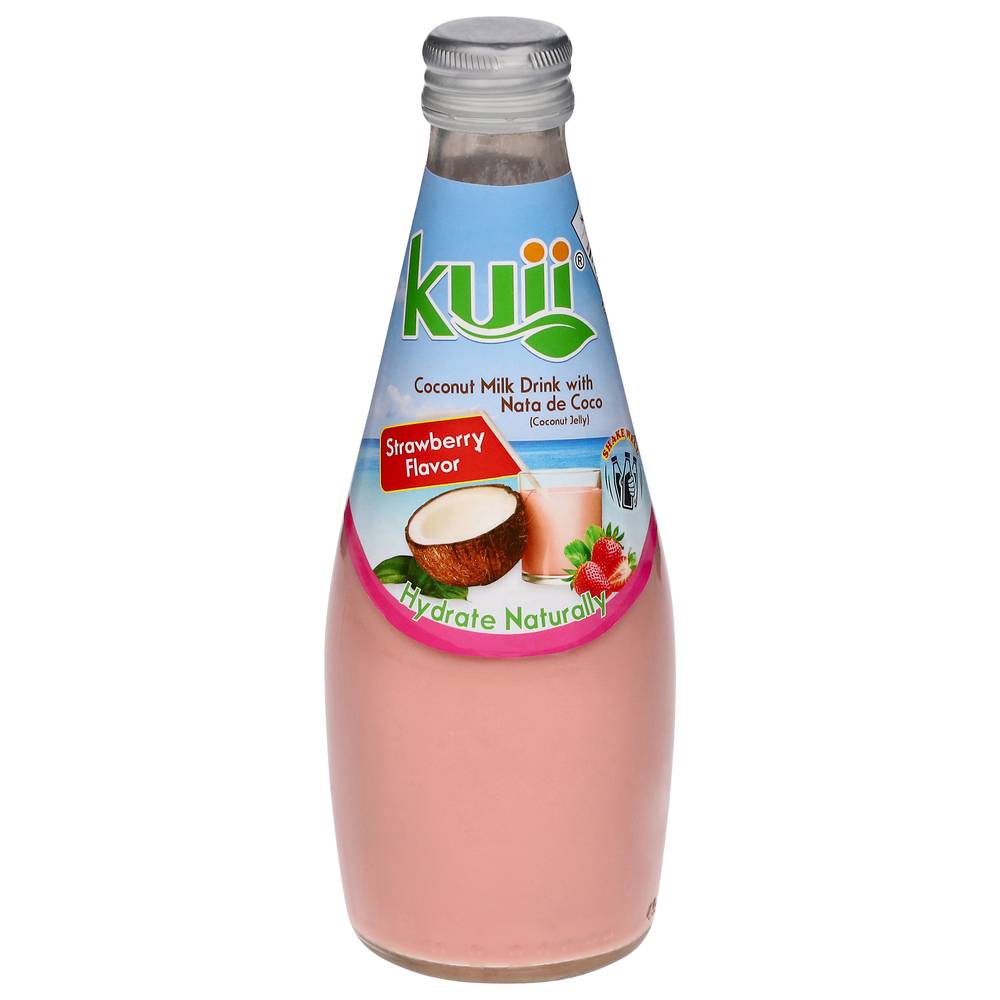 Kuii Strawberry Coconut Milk Drink With Nata (9.8 fl oz)