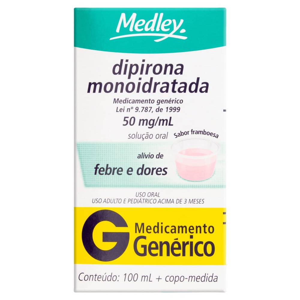 Medley dipirona monoidratada 50mg/ml (100ml)