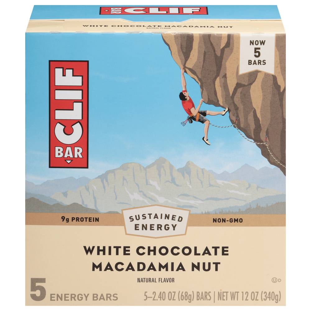 Clif Bar Energy Bars ( white chocolate macadamia nut )