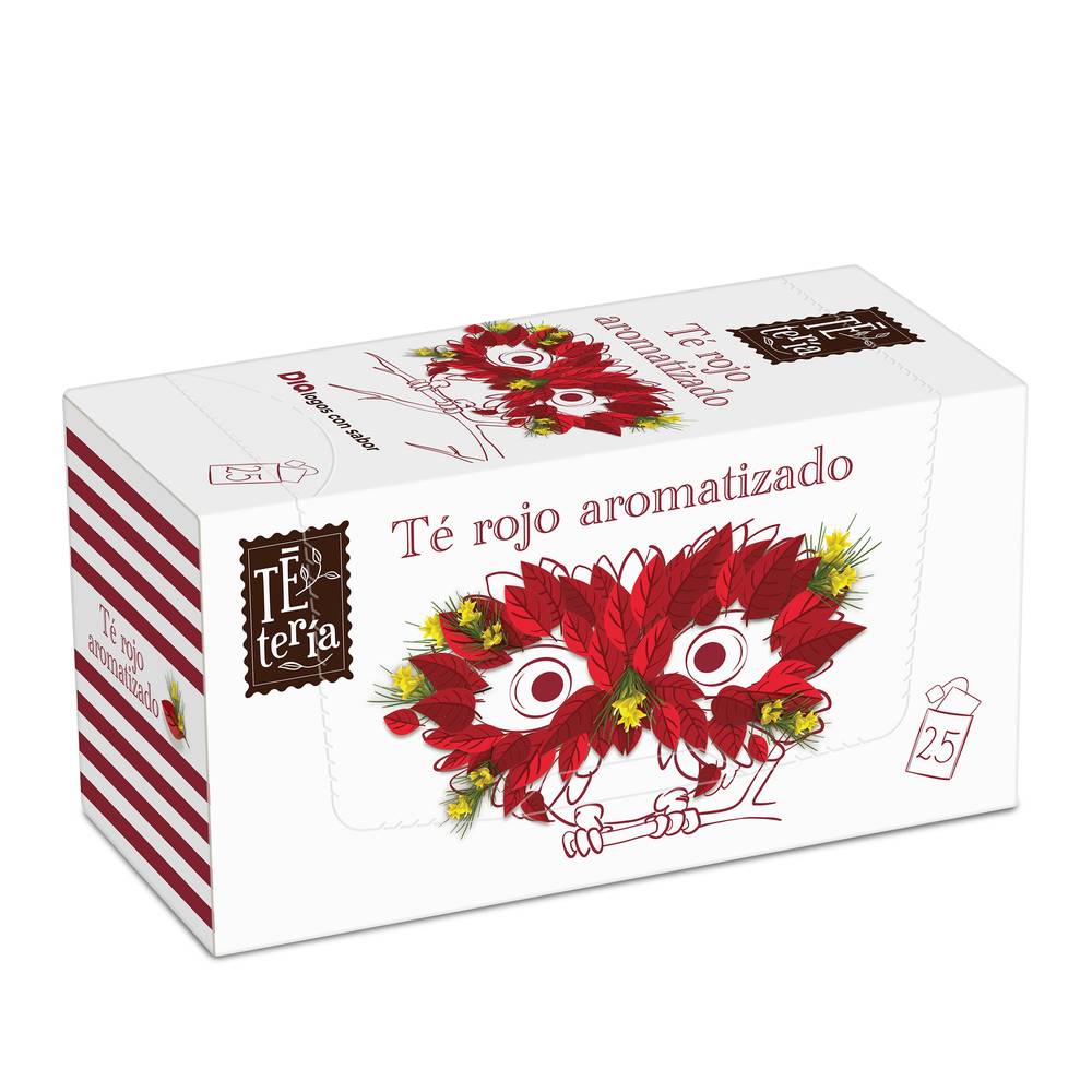 Té Rojo Aromatizado  Tetería De Dia Caja 25 Unidades