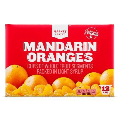 Market Pantry Mandarin Oranges Fruit Cup (12 ct)
