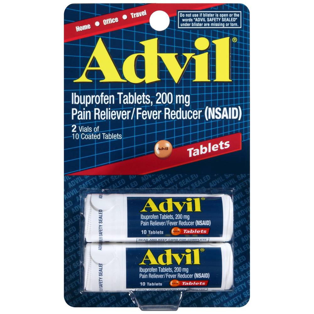 Advil Ibuprofen Pain Reliever Tablets 200 mg (20 ct)