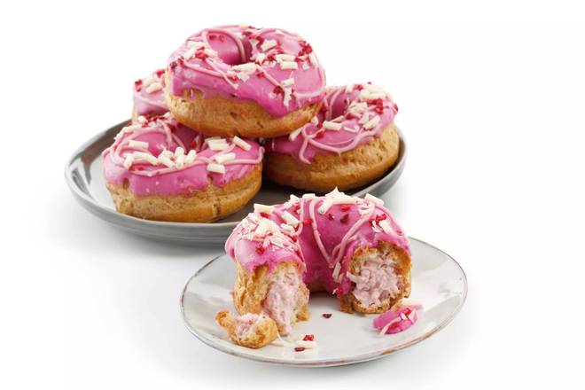 Raspberry & White Chocolate Chouxnut