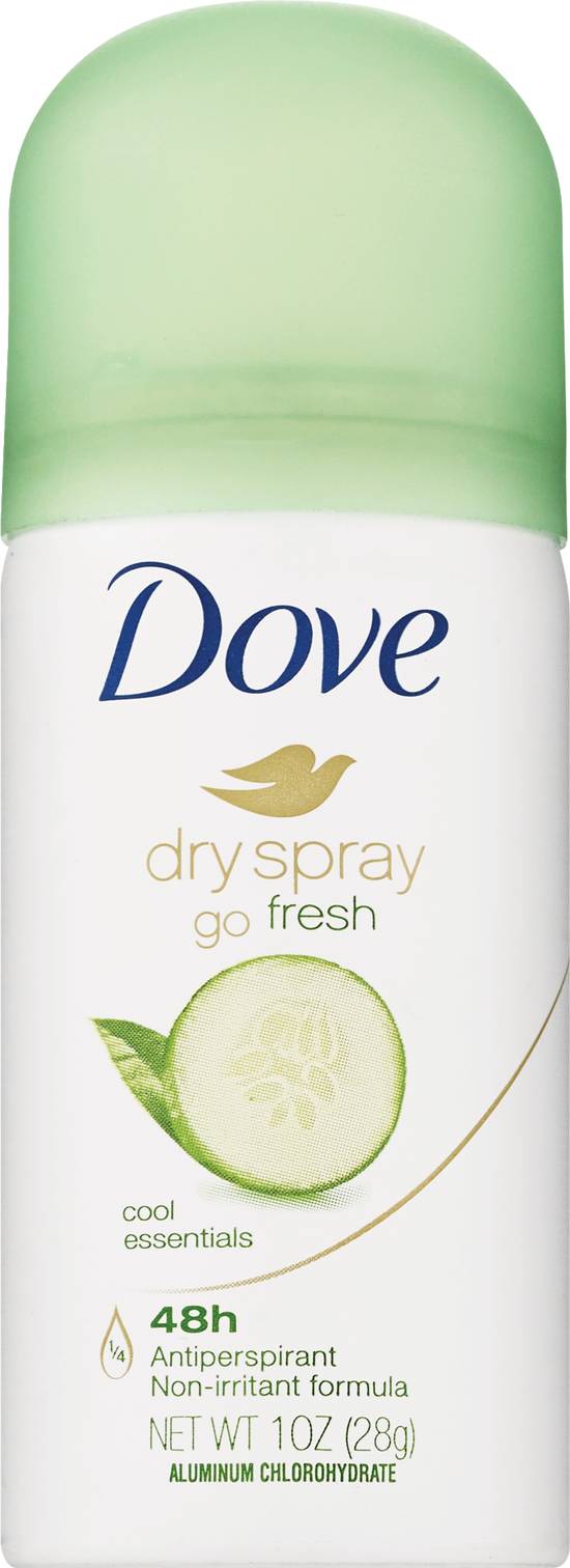 Dove Dry Spray Cool Essentials Go Fresh Antiperspirant Aerosol, 1 oz