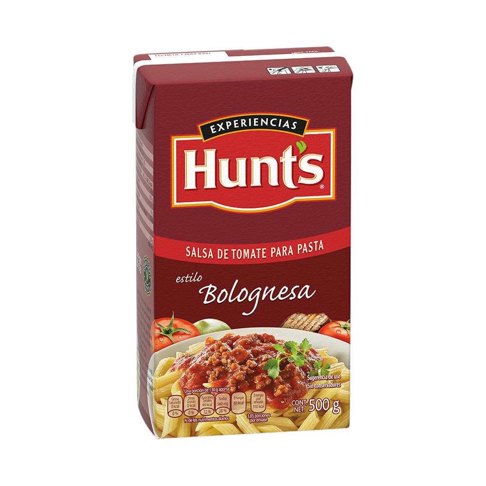 Hunt's salsa de tomate estilo bolognesa (caja 500 g)