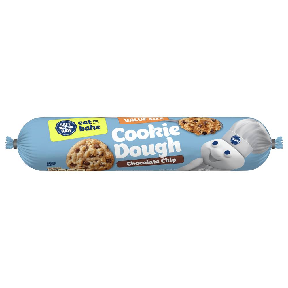 Pillsbury Value Size Cookie Dough, Chocolate Chip (30 oz)