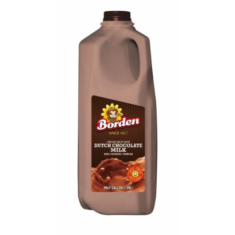 Borden Dutch Chocolate Milk Half Gallon