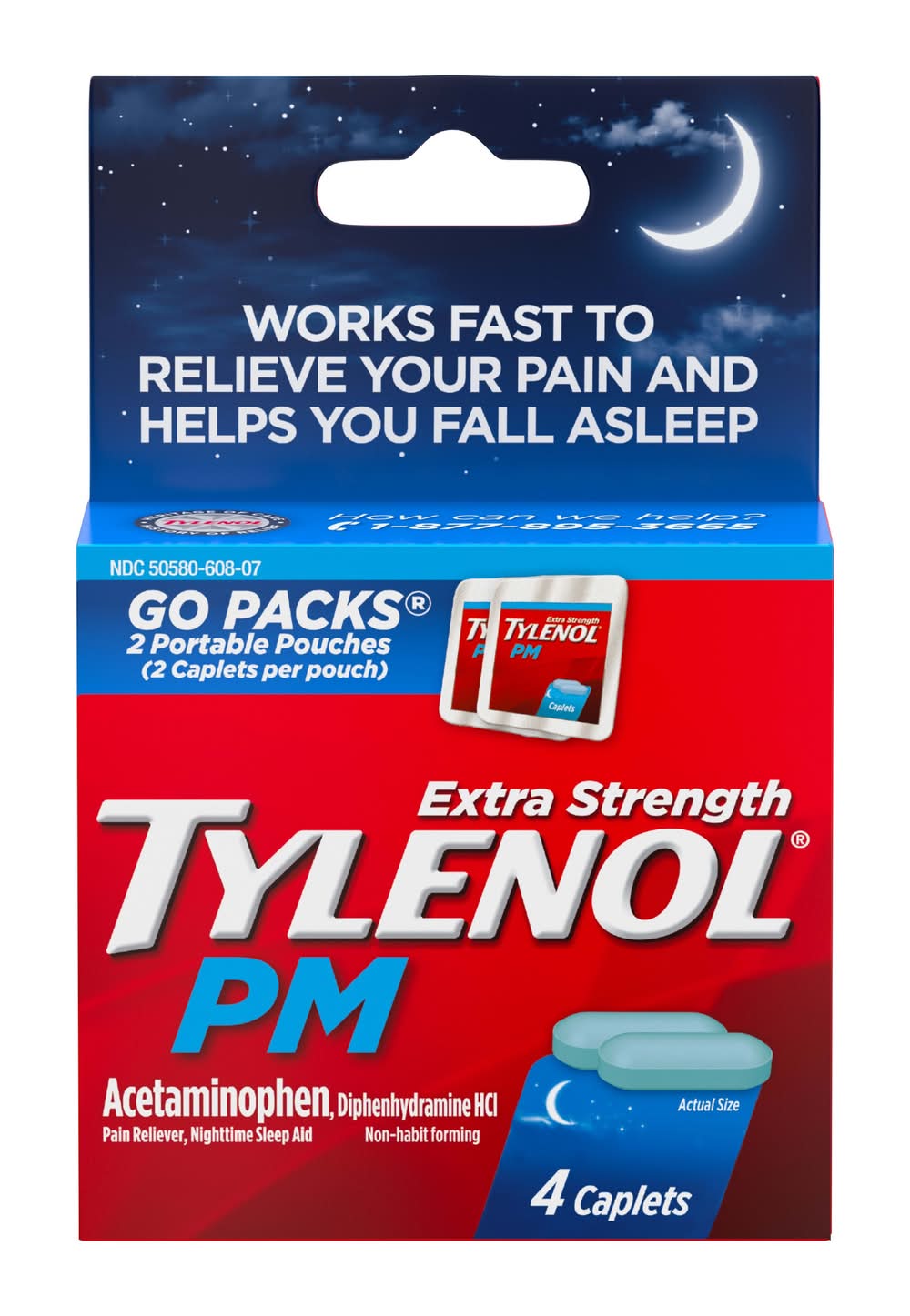 Tylenol Pm Extra Strength 500mg Acetaminophen Caplet