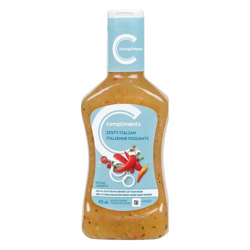 Compliments Balance Dressing Zesty Italian 475 ml