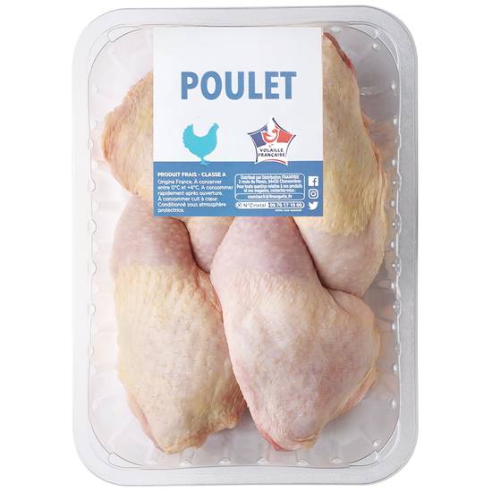Cuisses de poulet x4 1ER PRIX 1kg