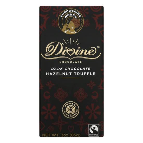 Divine Dark Chocolate Hazelnut Truffle