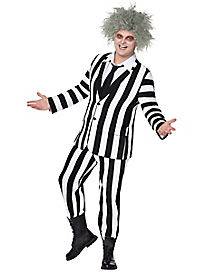 Adult Beetlejuice Striped Plus Size Suit (Adult Xxl)