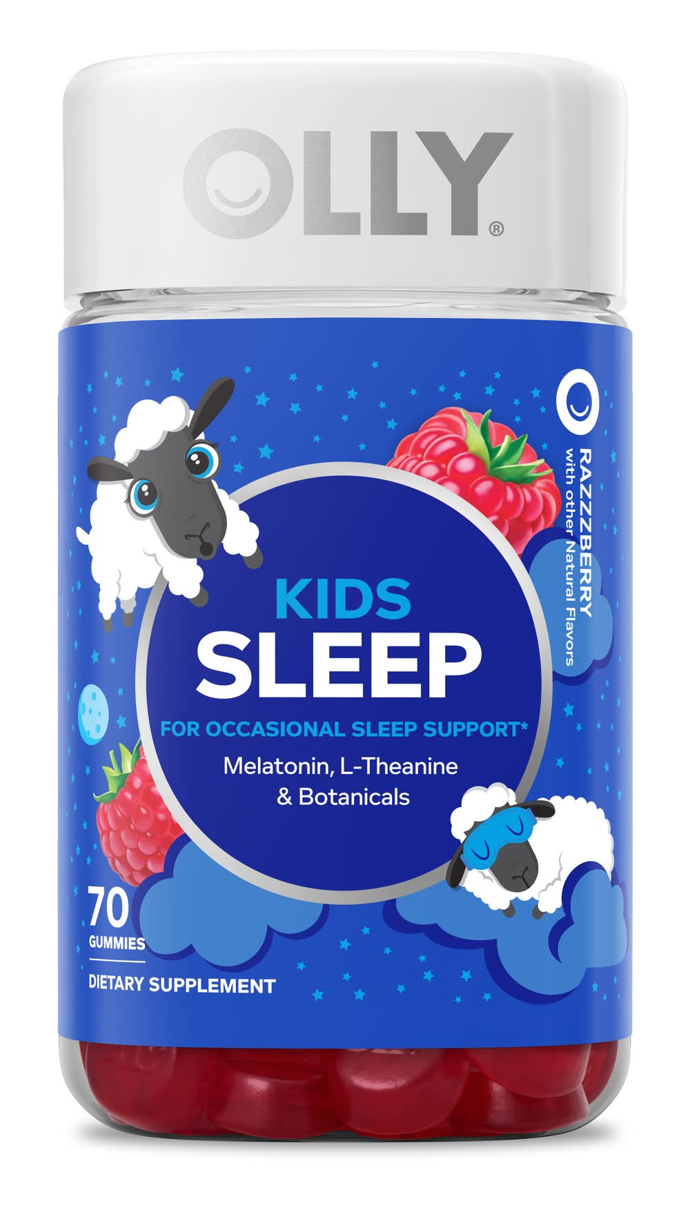 Olly Kids Sleep Gummies, Razzzberry (70 ct)