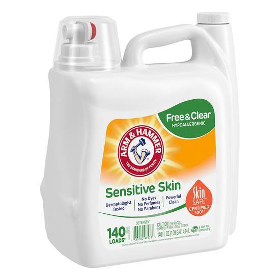 Arm & Hammer Sensitive Skin Free & Clear Hypoallergenic Liquid Laundry Detergent